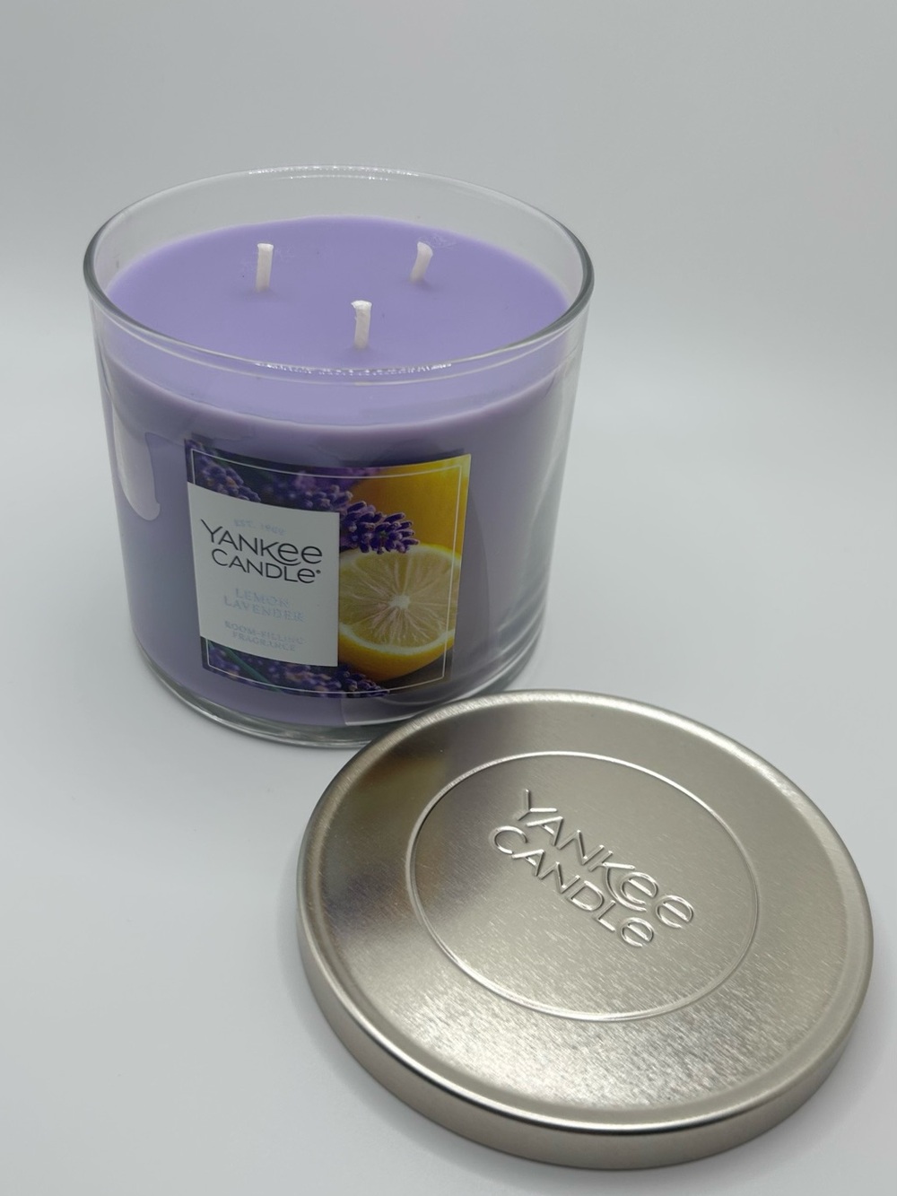 Yankee Candle Lavender Lemon 3-Wick Candle - Light Purple 14.5 oz
